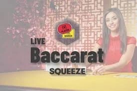 Baccarat Squeeze by Evolution, showcased at starzinocasino-nl.nl – game logo