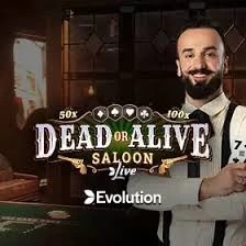 Dead or Alive: Saloon slot icon by Evolution, available at Starzino Casino
