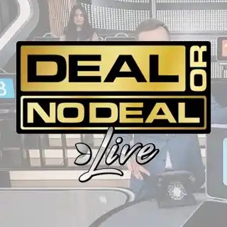 Official Live Dealer logo: Deal or No Deal Live by Evolution at Starzino Casino