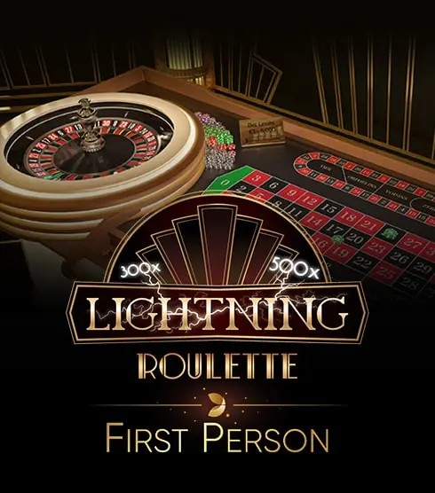 First Person Lightning Roulette logo – Live Dealer by Evolution at Starzino Casino
