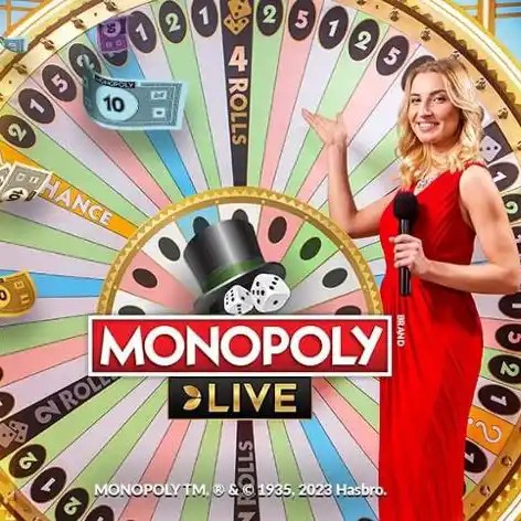 Play the Monopoly Live slot by Evolution on Starzino Casino